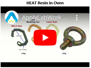HEAT Resin in Oven