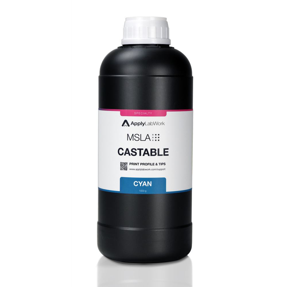 Specialty Series: MSLA Castable Cyan, for LED/LCD Printers, for