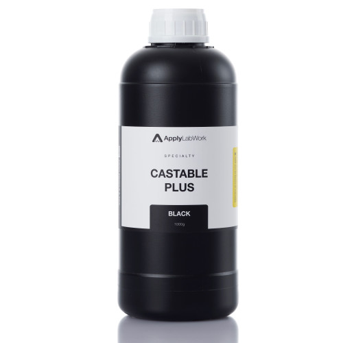 ApplyLabWork’s Castable Plus Black photopolymer resin, designed for jewelry lost-wax casting applications, requires no post-curing.