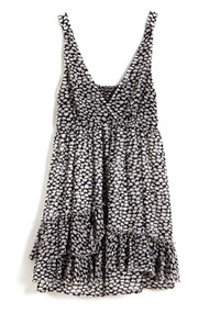 [Sample] Collette, black kisses mid dress