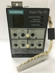 Siemens STATIC TRIP III RMS-TSIG-TZ-CP Used