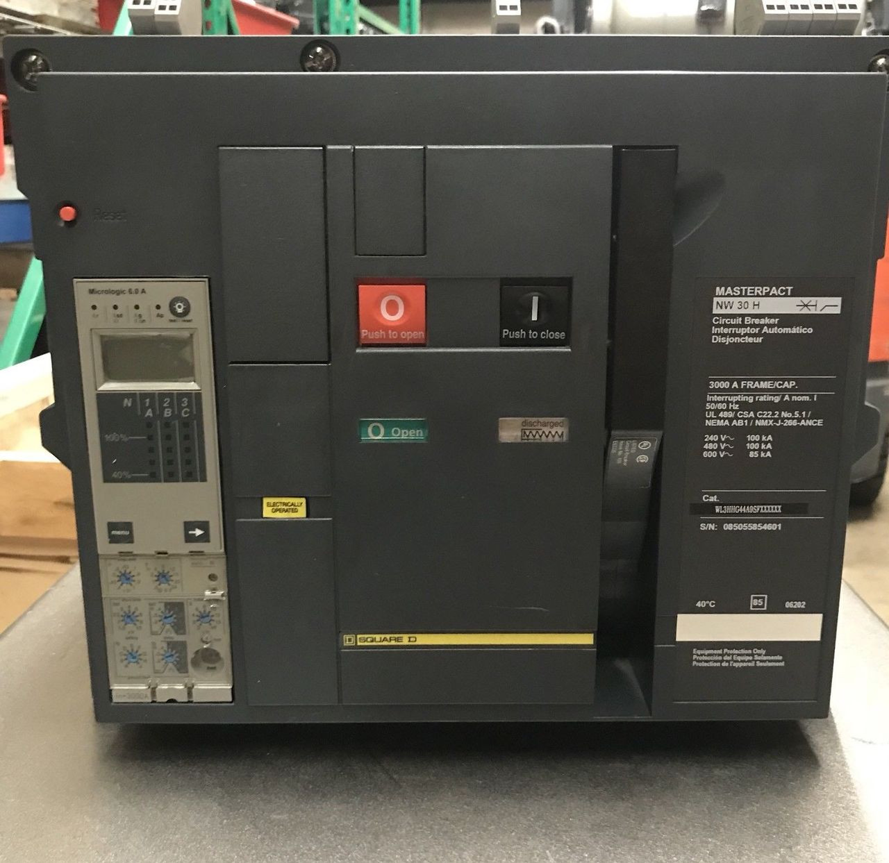 SQUARE D WL3HHG44A9SFXXXXXX Masterpact 3000 Amp LSIG - National Circuit