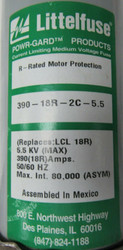 LITTELFUSE FUSE 390 18R 2C 5.5 390 AMPS
