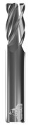 CARBIDE END MILL, RAD, 4 FLUTE, 3.00MM DIA, 12.00MM LOC, 38.00MM OAL, .50MM RAD