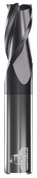 CARBIDE END MILL, FLAT, 3 FLUTE, 4.00MM DIA, 12.00MM LOC, 50.00MM OAL, 6.00MM SHANK, TIALN COATED