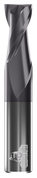 CARBIDE END MILL, STUB, FLAT, 2 FLUTE, 6.00MM DIA, 12.00MM LOC, 50.00MM OAL, TIALN COATED
