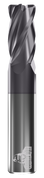 CARBIDE END MILL, RAD, 4 FLUTE, 6.00MM DIA, 19.00MM LOC, 65.00MM OAL, .50MM RAD, TIALN COATED
