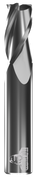 CARBIDE END MILL, FLAT, 3 FLUTE, 16.00MM DIA, 32.00MM LOC, 89.00MM OAL