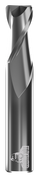 CARBIDE END MILL, STUB, RAD, 2 FLUTE, 16.00MM DIA, 19.00MM LOC, 75.00MM OAL, .50MM RAD