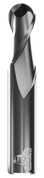 CARBIDE END MILL, BALL, 2 FLUTE, 27/64''DIA, 1''LOC, 2-1/2''OAL, 7/16''SHANK