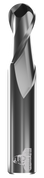 CARBIDE END MILL, BALL, 2 FLUTE, 3/16''DIA, 1-1/8''LOC, 4''OAL
