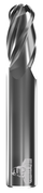 CARBIDE END MILL, BALL, 4 FLUTE, 3/16''DIA, 1-1/8''LOC, 4''OAL