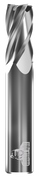 CARBIDE END MILL, FLAT, 4 FLUTE, 35/64''DIA, 1-1/8''LOC, 3-1/2''OAL, 9/16''SHANK