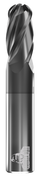 CARBIDE END MILL, BALL, 4 FLUTE, 5/16''DIA, 7/8''LOC, 2-1/2''OAL, TICN COATED