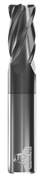 CARBIDE END MILL, RAD, 4 FLUTE, 5/16''DIA, 7/8''LOC, 2-1/2''OAL, .030''RAD, TICN COATED