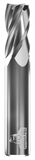 CARBIDE END MILL, FLAT, 4 FLUTE, 7/64''DIA, 3/8''LOC, 1-1/2''OAL, 1/8''SHANK