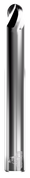 CARBIDE DIE MOLD END MILL, 3° TAPERED SHANK, BALL, 2 FLUTE, 3/16''DIA, 3/16''LOC, 3''OAL, 0.60'' LENGTH OF TAPER, 1/4''SHANK, GMS² COATED