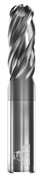 GORILLA MILL, BALL, 4 FLUTE, 1''DIA, 1-1/2''LOC, 4''OAL, WELDON FLAT, GMX-35 COATED