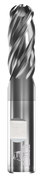 GORILLA MILL, BALL, 4 FLUTE, 1/2''DIA, 1-1/4''LOC, 3''OAL, WELDON FLAT, GMX-35 COATED