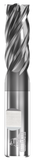 GORILLA MILL, STUB, FLAT, 4 FLUTE, 1/2''DIA, 5/8''LOC, 2-1/2''OAL, WELDON FLAT, GMX-35 COATED