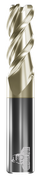 GORILLA MILL, SILVERBACK, LONG, RAD, 3 FLUTE, 5/16''DIA, 1-1/2''LOC, 4''OAL, .030''RAD, ZRN COATED
