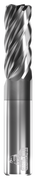 GORILLA MILL, PHENOM, EXTRA LONG, RAD, 5 FLUTE, 1''DIA, 2-5/8''LOC, 5''OAL, .250''RAD, GMS² COATED