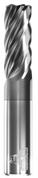 GORILLA MILL, PHENOM, EXTRA LONG, RAD, 5 FLUTE, 1-1/4''DIA, 3-1/4''LOC, 6''OAL, .060''RAD, GMS² COATED
