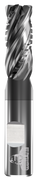 GORILLA MILL, SASQUATCH, ROUGHER/FINISHER, STUB, RAD, 4 FLUTE, 12.00MM DIA, 19.00MM LOC, 63.00MM OAL, 0.30MM RAD, WELDON FLAT, GMS² COATED