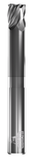 GORILLA MILL, NECK RELIEVED, FLAT, 5 FLUTE, 5/8''DIA, 3/4''LOC, 6''OAL, 4-1/8''LOR, GMX-35 COATED