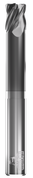 GORILLA MILL, NECK RELIEVED, RAD, 4 FLUTE, 5/8''DIA, 3/4''LOC, 4''OAL, 1-5/8''LOR, .120''RAD, GMX-35 COATED