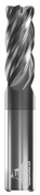 GORILLA MILL, YETI, EXTRA LONG, RAD, 4 FLUTE, 1/4''DIA, 1-1/2''LOC, 4''OAL, .015''RAD, GMS² COATED
