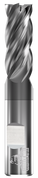 GORILLA MILL, YETI, FLAT, 4 FLUTE, 3/4''DIA, 1-1/2''LOC, 4''OAL, WELDON FLAT, GMS² COATED