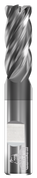 GORILLA MILL, YETI, RAD, 4 FLUTE, 5/8''DIA, 1-1/4''LOC, 3-1/2''OAL, .030''RAD, WELDON FLAT, GMS² COATED