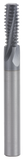 GORILLA MISSING LINK, CARBIDE THREADMILL, 3 FLUTE, M10x1.25, .303''DIA, 2X, .787''LOC, 63MM OAL, 8MM SHANK, GMX-35 COATED