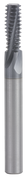 GORILLA MISSING LINK, CARBIDE THREADMILL, 3 FLUTE, 1/4-28UN, .181''DIA, 2X, .500''LOC, 2.500''OAL, 3/16''SHANK, GMX-35 COATED
