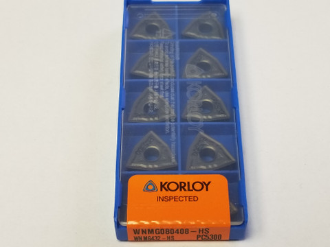 KORLOY INSERTS WNMG080408-HS PC5300 (1-02-036414)