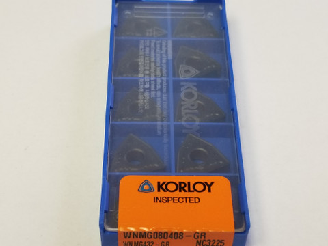 KORLOY INSERTS WNMG080408-GR NC3225 (1-02-065116)