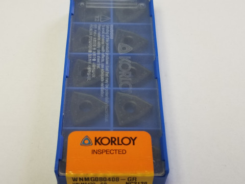 KORLOY INSERTS WNMG080408-GR NC3120 (1-02-025704)