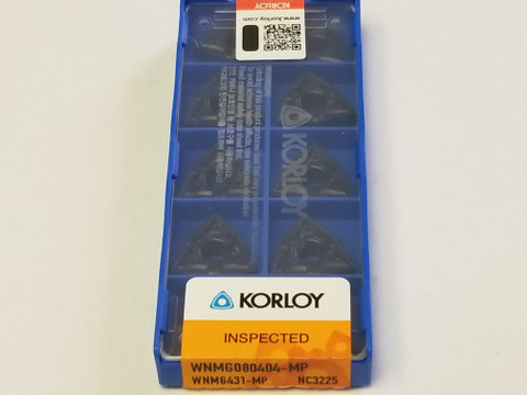 KORLOY INSERTS WNMG080404-MP NC3225 (1-02-057187)