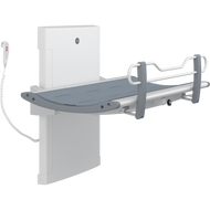 Pressalit Height adjustable shower change table 3000 R8582313, graphite grey, inc. safety rail - 1300mm