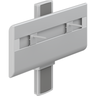 Pressalit PLUS R4550 wash basin bracket, manually height adjustable with lever control, anthracite cover plate