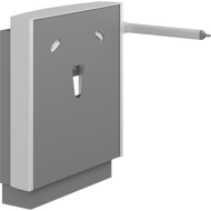 Pressalit SELECT R4950 height adjustable powered wash basin lifter, concealed plumbing,  lever control, anthracite