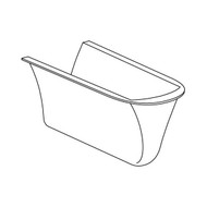 Pressalit R2057 SELECT installation cover for R2020/R2021 wash basin (price is only applicable if ordered with Select Lifter)