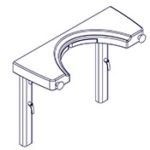 Ropox Dock-in station 40-40069 for Swing Washbasin (price is only applicable if ordered with the basin)