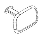 Ropox Back Rest 40-45100 - Long - for toilet lifter or wall (price is only applicable if ordered with toilet lifter)