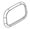 Ropox Back Rest 40-45101 - Short - for toilet lifter or wall (price is only applicable if ordered with toilet lifter)