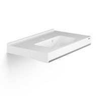 Pressalit MATRIX SQUARE R2170 vanity basin, 900x550mm for powered unit
