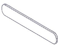 Ropox Cover for bed guard 40-25782 for Vario &  Mobilo changing beds, 120cm & 140cm (price is only applicable if ordered with changing  beds)