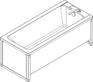 Ropox Height adjustable bath 40-14156 - 1600 x 700mm