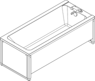 Ropox Height adjustable bath 40-14157 - 1700 x 750mm